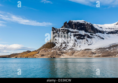 Alkehornet, Spitzbergen Westküste, Spitzbergen, Norwegen Stockfoto