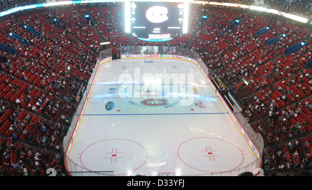 Ein Spiel der Montréal Canadiens im Bell Centre in Montreal, Quebec. Stockfoto