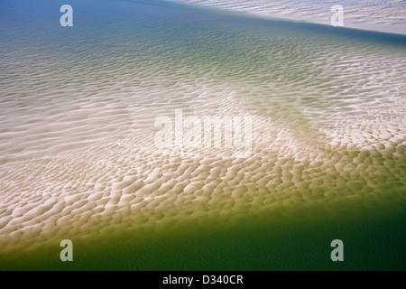 Luftaufnahme über Gezeiten Wattenmeer, der Nationalpark Wattenmeer, Nordfriesland, Schleswig-Holstein, Deutschland Stockfoto