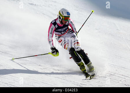 Schladming, Österreich. 8. Februar 2013.  Veronique Hronek (GER) in Aktion während der FIS Alpinen Super Kombination Ski Weltmeisterschaften 2013.  Bildnachweis: Aktion Plus Sportbilder / Alamy Live News Stockfoto