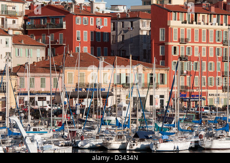 Alten Hafen Nizza Französisch Riviera Frankreich Stockfoto