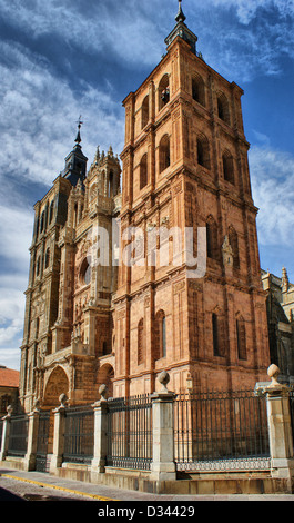 Saint Mary Cathedal von Astorga, Spanien Stockfoto