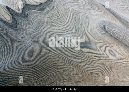 Wind geformten Sanddünen Muster bei Mangawhai Heads Stockfoto