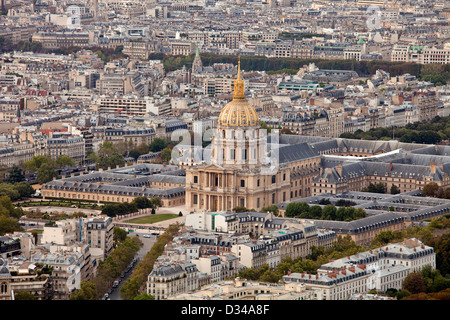 Les Invalides in Paris; L'Hôtel national des Invalides;  Hôtel des Invalides Stockfoto