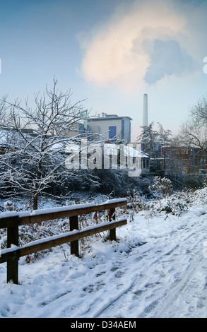 Veolia überflüssige Verbrennungsanlage aus fünf Wehre gehen, Sheffield, South Yorkshire Stockfoto