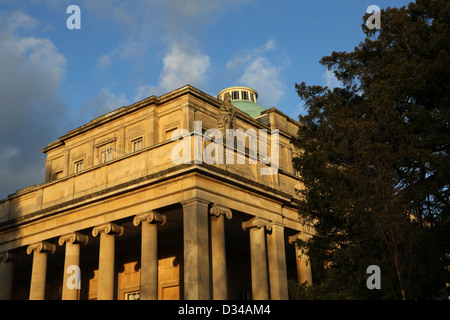 Detail der Pittville Pump Room Cheltenham Gloucestershire Klasse, die ich Gebäude, erbaut von Architekt John Forbes aufgeführt Stockfoto