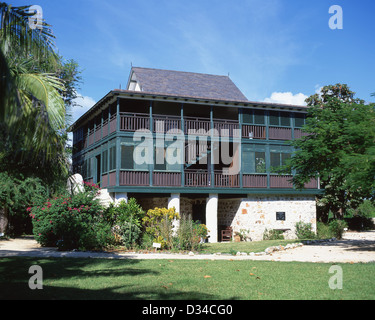 Das große Haus am Pedro St James National Historic Site, Savannah, Grand Cayman, Cayman-Inseln, große Antillen, Karibik Stockfoto