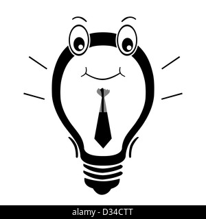 Exekutive Idee Birne Stockfoto