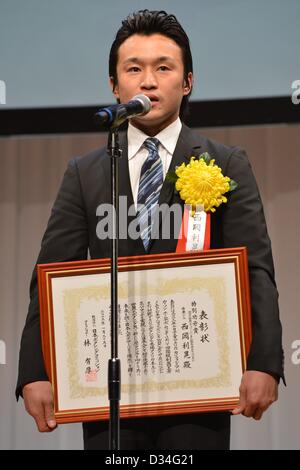 Toshiaki Nishioka, 25. Januar 2013 - Boxen: Japans Boxer des Jahres 2012 im Tokyo Dome Hotel in Tokio, Japan. (Foto von Hiroaki Yamaguchi/AFLO)<br> Stockfoto