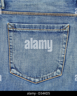 Leere Tasche Jeans Stockfoto