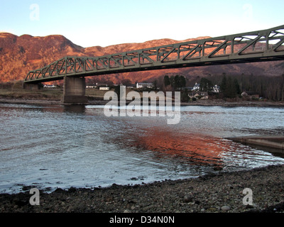 Ballachulish Brücke in den westlichen Highlands von Schottland, in der Nähe von Glencoe und Fort William Stockfoto