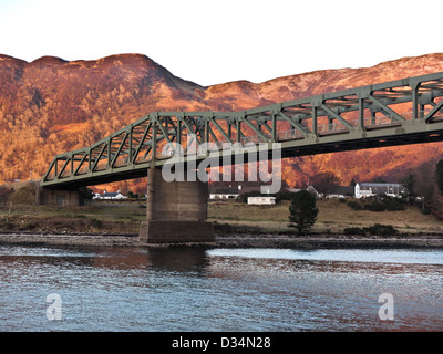 Ballachulish Brücke in den westlichen Highlands von Schottland, in der Nähe von Glencoe und Fort William Stockfoto