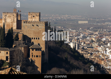 Calat Alhambra ist ein Palast und Festung Komplex befindet sich in Granada, Andalusien, Spanien. Stockfoto