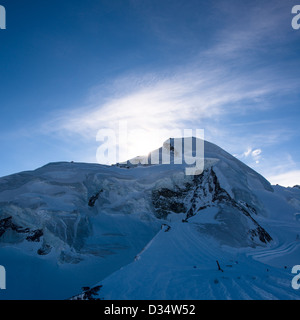 Allalinhorn Berggipfel, Blick vom Mittelallalin, Saas Fee, Wallis, Schweiz Stockfoto