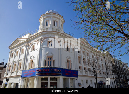 Das Coronet ist ein beliebtes Kino in Notting Hill Gate, internationalen Arthouse-Filme zeigen Stockfoto