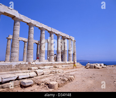 Poseidontempel am Kap Sounion, Region Attika, Griechenland Stockfoto