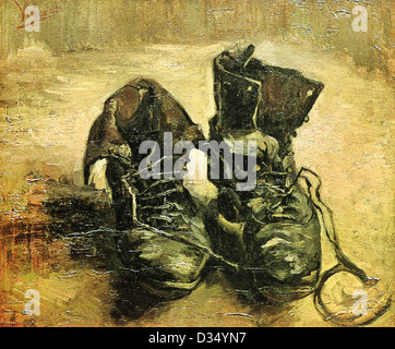 Vincent van Gogh ein Paar Schuhe (1887 Stockfoto, Bild Vincent van Gogh ein Paar Schuhe (1887 Stockfoto, Bild