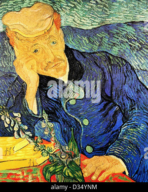 Vincent Van Gogh, Dr. Paul Gache. 1890. Post-Impressionismus. Öl auf Leinwand. Ort des Musée d ' Orsay, Paris, Frankreich. Stockfoto