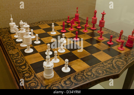 Vintage Schachbrett Stockfoto