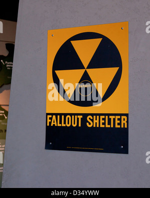 Fallout Shelter Zeichen - USA Stockfoto