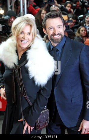 Hugh Jackman Und seine Frau Deborra-Lee Furness - Premiere LES MISERABLES Im Friedrichstadtpalast in Berlin bin 09.02.2013 - Foto: SuccoMedia / Steffi Karrenbrock Stockfoto