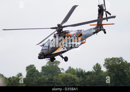 Niederländische Luftwaffe Apache Helikopter display Stockfoto