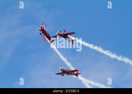 Royal Jordanian Air Force Falcons Display Kunstflugstaffel Stockfoto