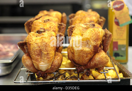 Gebratenes Huhn aus dem Ofen Stockfoto