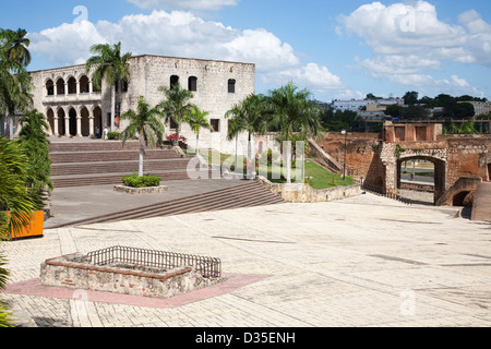 Amerika, Karibik, Hispaniola, Dominikanische Republik, Santo Domingo Inselstadt, Virreinal Palast von Diego colon Stockfoto