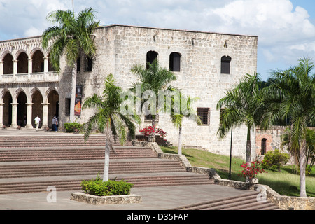 Amerika, Karibik, Hispaniola, Dominikanische Republik, Santo Domingo Inselstadt, Virreinal Palast von Diego colon Stockfoto