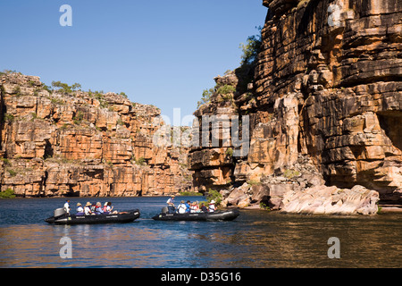 Sandstein-Landschaft entlang des King George River, Kimberley Küste, West-Australien Stockfoto