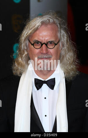 London, UK, 10. Februar 2013: Billy Connolly kommen für den EE British Academy Film Awards - Red Carpet Ankünfte am Royal Opera House. Stockfoto