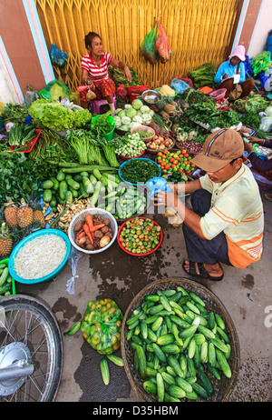 Markt in Kratie, Kambodscha. Stockfoto