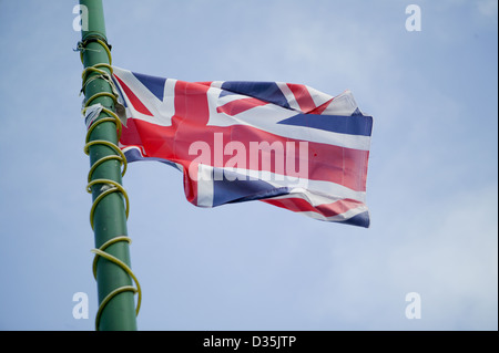 1. Februar 2013, Tobermore, County Derry, Flagge Northern Ireland.Union auf Laternenpfahl in Tobermore County Derry Stockfoto