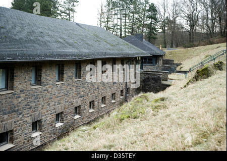 Detail des Dritten Reiches Ordensburg "Vogelsang" in Schleiden, Westdeutschland, fotografiert am 5. Februar 2013. Stockfoto