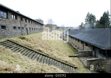 Detail des Dritten Reiches Ordensburg "Vogelsang" in Schleiden, Westdeutschland, fotografiert am 5. Februar 2013. Stockfoto