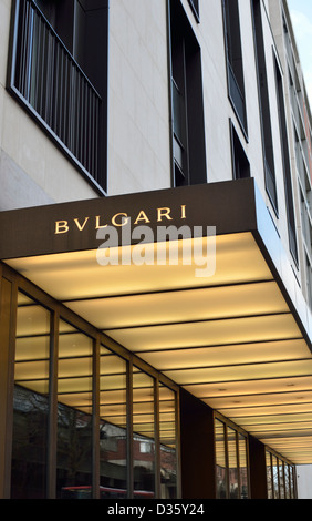 Das Bulgari Hotel, Knightsbridge, London, UK Stockfoto