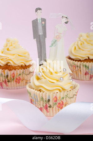 HOCHZEIT CUPCAKES Stockfoto