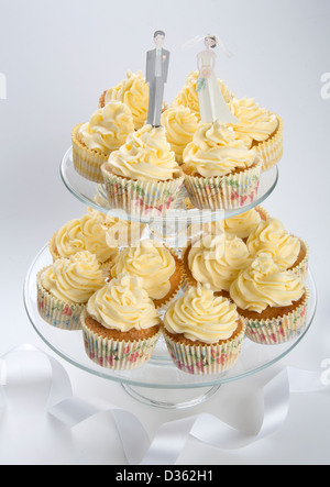 HOCHZEIT CUPCAKES Stockfoto