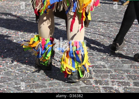 10. Februar 2013 Karnevalszug auf Via Nazionale Street in Rom Italien Stockfoto