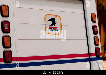 Alte US Mail Logo auf Lieferwagen Stockfoto