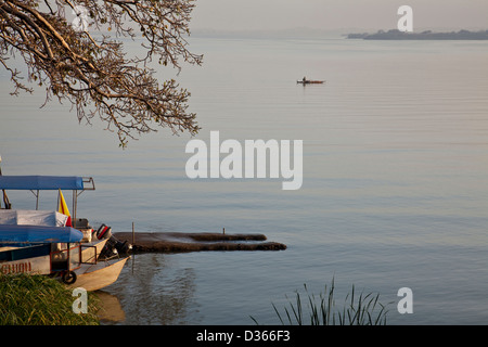 Frühmorgens am Tana-See, Bahir Dar, Äthiopien Stockfoto