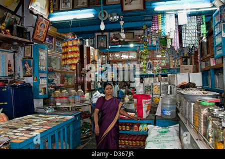 Basar-Center Altmarkt Chennai (Madras) Indien Tamil Nadu Stockfoto