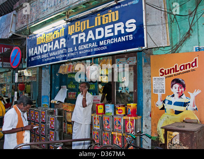 Basar-Center Altmarkt Chennai (Madras) Indien Tamil Nadu Stockfoto