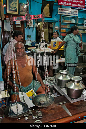 Basar-Center Altmarkt Chennai (Madras) Indien Tamil Nadu Stockfoto