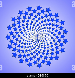 Geometrische Sternenmuster Stockfoto