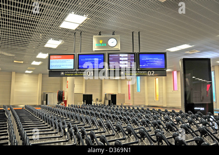 Gepäck-Informationen terminal G Roissy Charles-de-Gaulle Flughafen Paris Frankreich Stockfoto