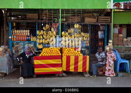 Typische Straßenszene, Bahir Dar, Äthiopien Stockfoto