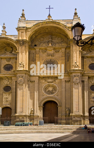 Die Kathedrale von der Inkarnation in der Plaza de Las Pasiegas in Granada, Andalusien, Spanien Stockfoto