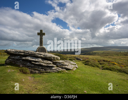 Höhle Penney Cross Dartmoor Nationalpark Devon Uk Stockfoto